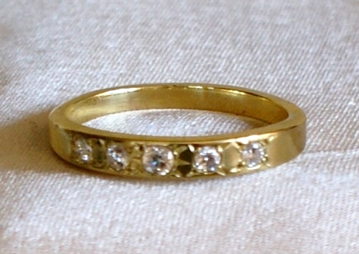 Diamantový prsteň.Autorský šperk ELS.