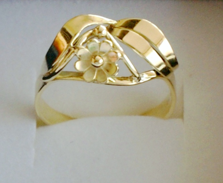 Zlatý prsteň baroko, na mieru z ELS