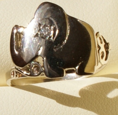 Diamantový prsteň, originál Sloník z ELS