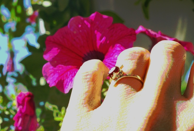 Zlatý prsten s Rubínom, na mieru ELS
